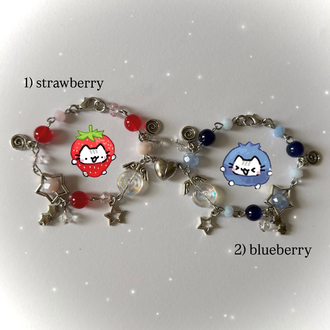 strawberry&blueberry bileklikler