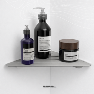Serel - Paslanmaz Banyo Köşe Rafı