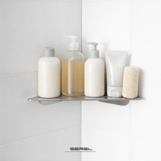 Serel - Paslanmaz Banyo Köşe Rafı