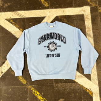 Syna World Varsity Sweater - Light Blue