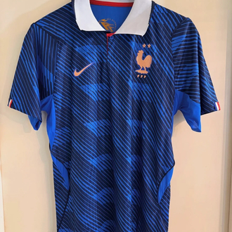 2026-27 Fransa Lacivert Yakalı Kabartma Logo X Jersey