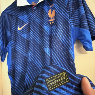 2026-27 Fransa Lacivert Yakalı Kabartma Logo X Jersey