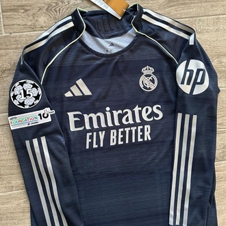 Real Madrid 2025-2026 Uzun Kollu Deplasman Maç Forması