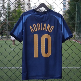 Premium Kalite Retro Forma Adriano #10 Inter 04/05 Lacivert