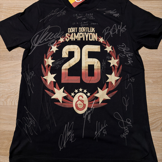 Galatasaray İmzalı Şampiyonluk Tshirti 