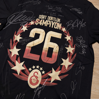 Galatasaray İmzalı Şampiyonluk Tshirti 