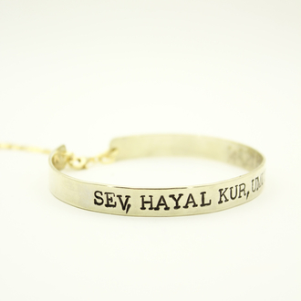 Kelepçe Bileklik | 7x155 | Gold | SANA ÖZEL