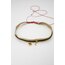 Line Kahve Pullu Choker Kolye | Gold | SANA ÖZEL 