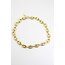 Düğme Zincir Choker Kolye | Büyük | Gold