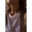 Line Kahve Pullu Choker Kolye | Gold | SANA ÖZEL 