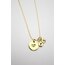 Yuvarlak Plaka Charm Kolye | Gold | SANA ÖZEL