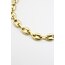 Düğme Zincir Choker Kolye | Büyük | Gold