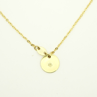 Mini Daire Kolye | Gold | SANA ÖZEL