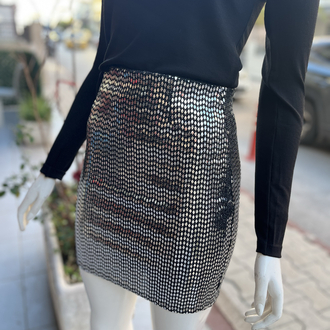 Pullu mini etek
