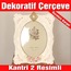 Taşlı Krem Fotoğraf Çerçeve