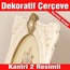 Taşlı Krem Fotoğraf Çerçeve