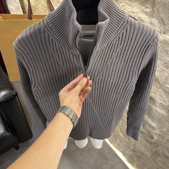 Moncler Vizon Rengi Örme Triko Kazak