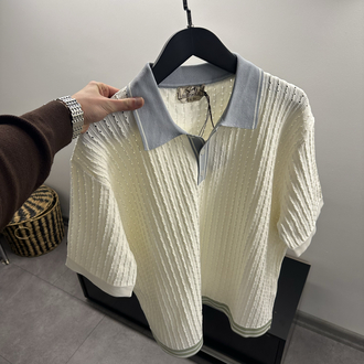 Hermés Ajoures Colores Polo Shirt