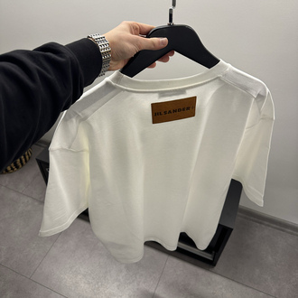 Jil Sander Crew Neck Back Logo T-Shirt