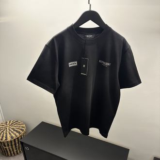Represent Washed Black Cotton T-Shirt
