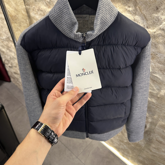 Moncler Triko Örme Gri Renk Ceket