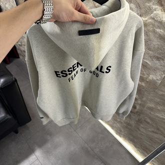 Essentials Fear Of God Kapüşonlü Fermuarlı Sweatshirt