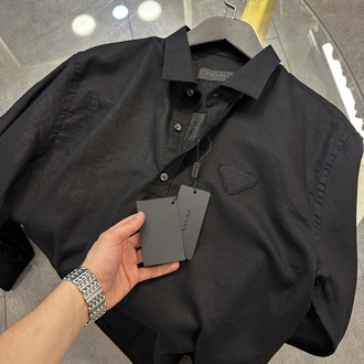 Prada Black Linen Shirt