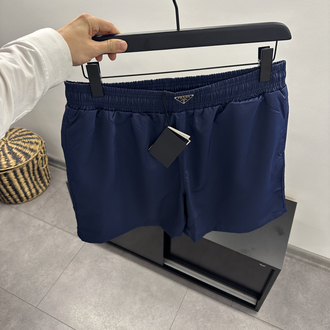 Prada Logo Patch Swim Shorts