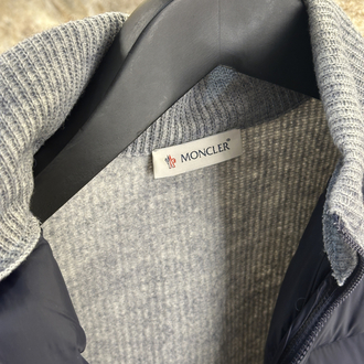 Moncler Triko Örme Gri Renk Ceket