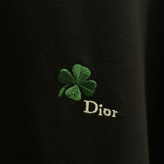 Dior Embroidered Clover Cotton T-Shirt