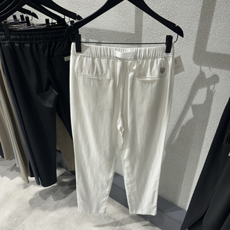 Brunello Cucinelli Linen White Jogger
