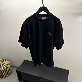Dior Embroidered Clover Cotton T-Shirt