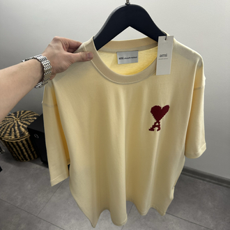 Ami Paris De Coeur logo-embroidered T-shirt