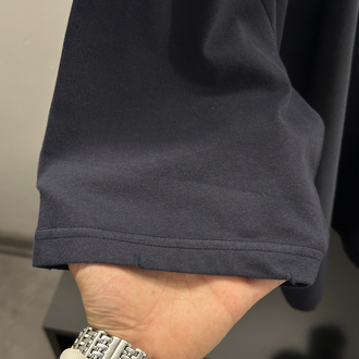 Acne Studios Cep Logo Baskılı Lacivert Tişört