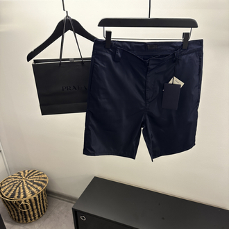 Prada Lacivert Renylon Kumaş Şort