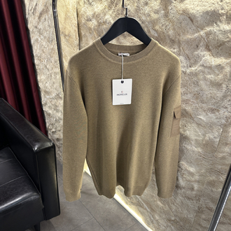Moncler Kol Cep Detaylı Taş Rengi Kazak