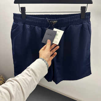 Prada Logo Patch Swim Shorts