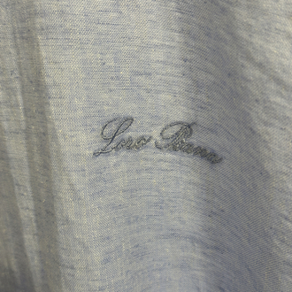 Loro Piana Blue Linen Shirt