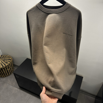 Golden Goose Washed Brown Cotton Sweatshirt