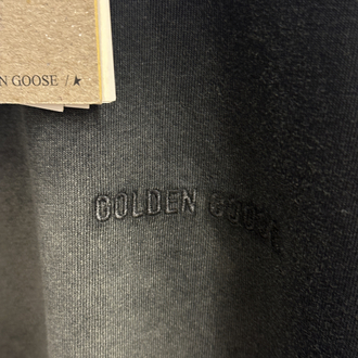 Golden Goose Yıkamalı Siyah Tişört