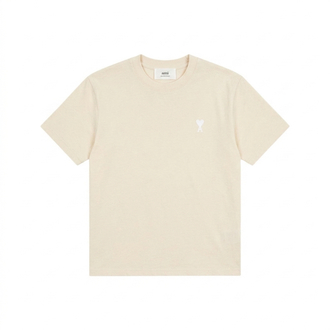 Ami Paris Khaki Mini Logo T-Shirt