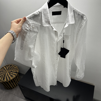 Prada White Linen Shirt
