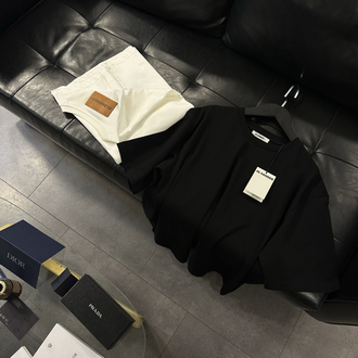 Jil Sander Crew Neck Back Logo T-Shirt