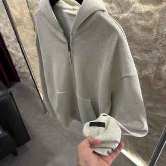 Essentials Fear Of God Kapüşonlü Fermuarlı Sweatshirt