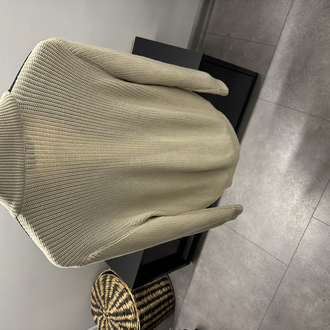 Zegna Knit Arm Zip Beige Jacket