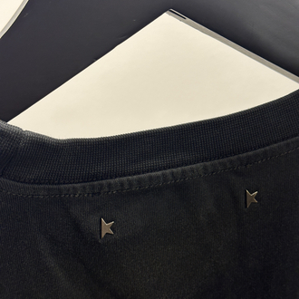 Golden Goose Yıkamalı Siyah Tişört