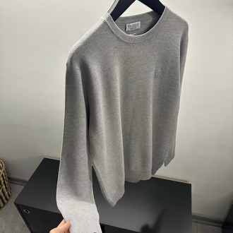 Brunello Cucinelli Grey Knitwear Jumper