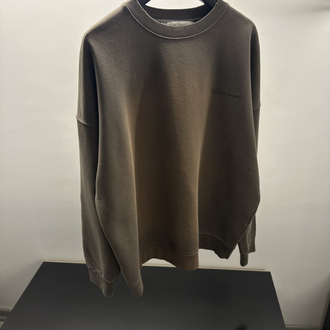 Golden Goose Washed Brown Cotton Sweatshirt