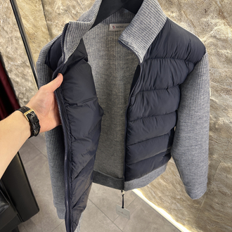Moncler Triko Örme Gri Renk Ceket