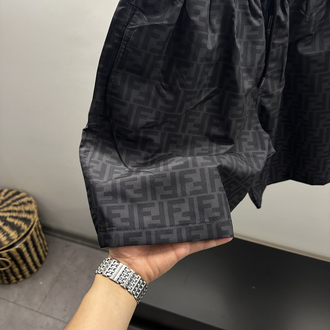 Fendi FF Logo Baskılı Deniz Şortu